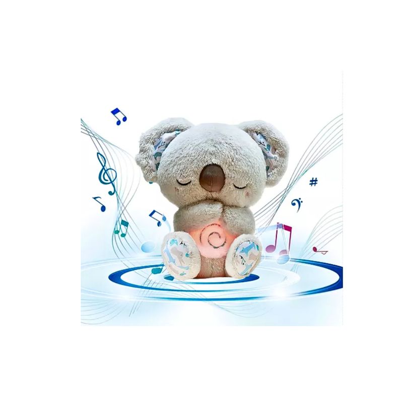 GENERICO - Peluche Calmante Para Niños Bebé Late Brilla Respira