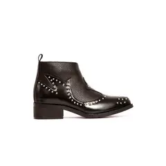 GIANI DAFIRENZE - Botines Mujer De Cuero Alca C9 Negro