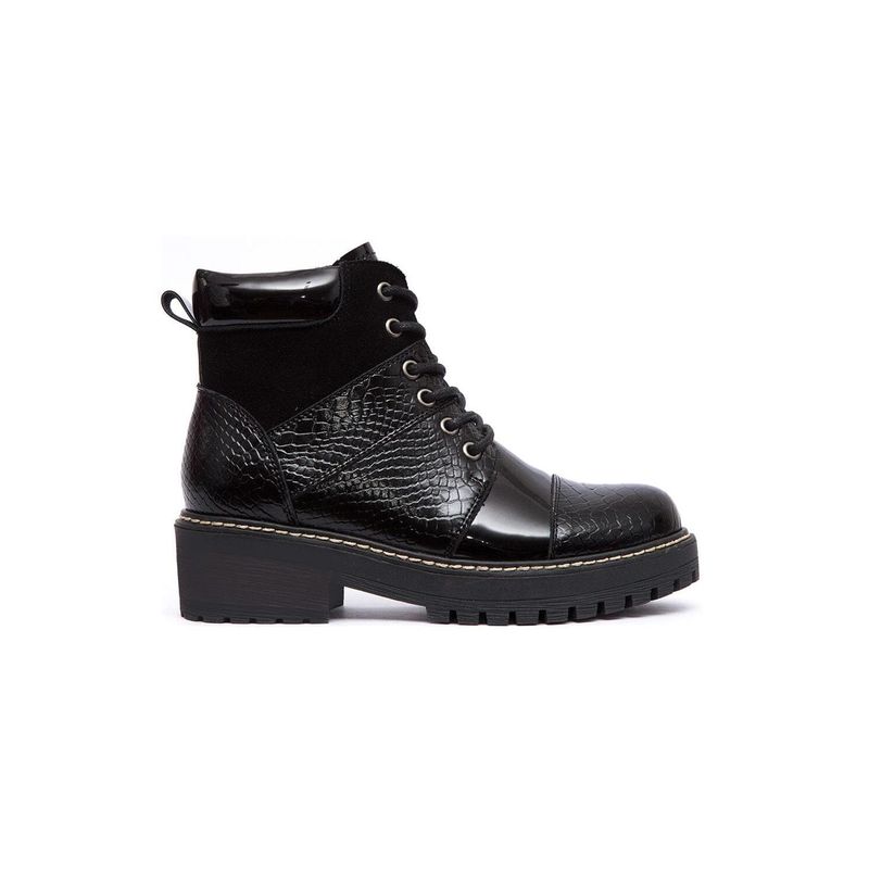 GIANI DAFIRENZE - Botin Mujer De Cuero Egotelo Negro C7
