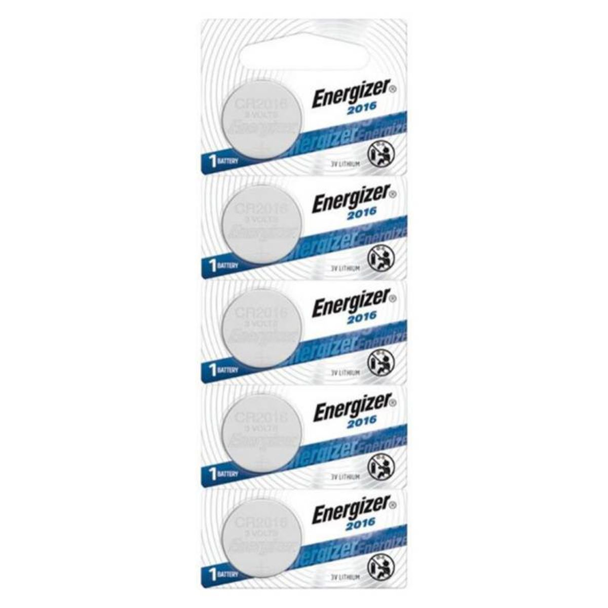 ENERGIZER - Pack 5 Pilas Cr 2016 Energizer Lithium