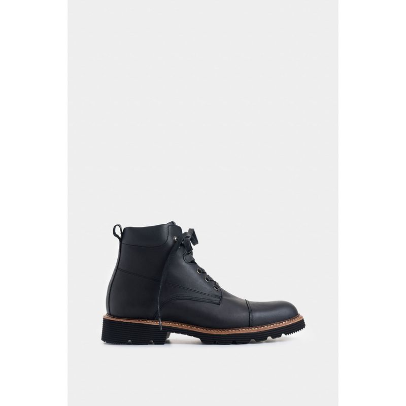VELEZ - Vélez Botas Karioka De Cuero Para Hombre Tractoradas Negro