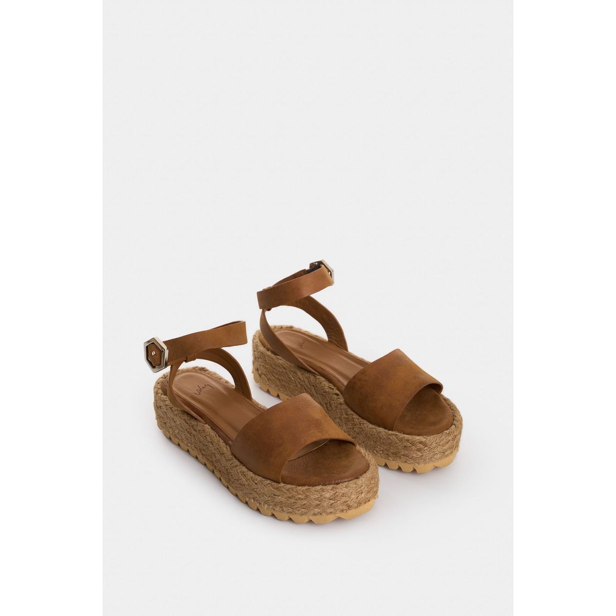 VELEZ - Vélez Sandalia Forma Salem De Cuero Para Mujer Fibra  Miel