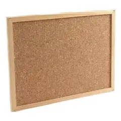 MOTARRO - Pizarra Corcho 30x40cm Borde De Madera + Fijadores