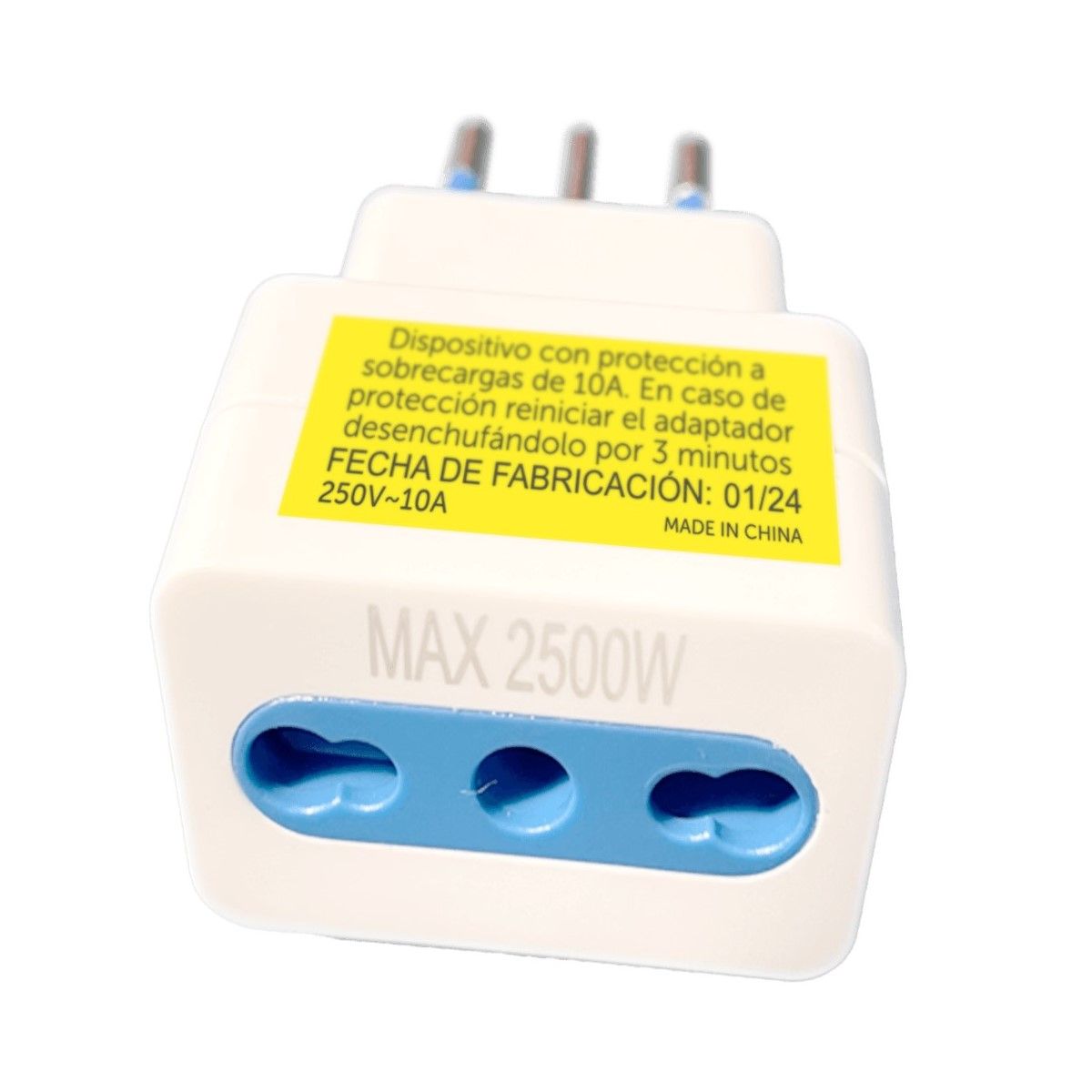 MACROTEL - Enchufe Adaptador Bipaso Macrotel 1016 2500w