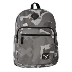 GENERICO - Mochila Camuflaje Gris Escolar Juvenil Resistente Moderna
