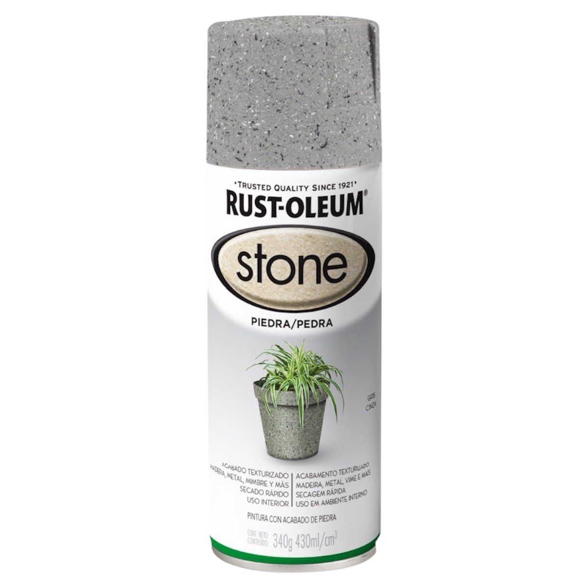 RUST OLEUM - Pintura Spray Efecto Piedra Texturizado Gris 430ml