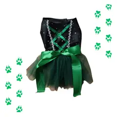 GENERICO - Disfraz De Bruja Para Mascotas - Vestido Bruja Perrita