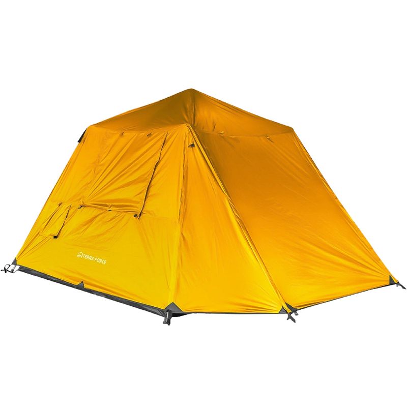 TERRA FORCE - CARPA 3 ESTACIONES 3-4 PERSONAS STORM GUARD AUTO-FRESH 3K AMARILLO