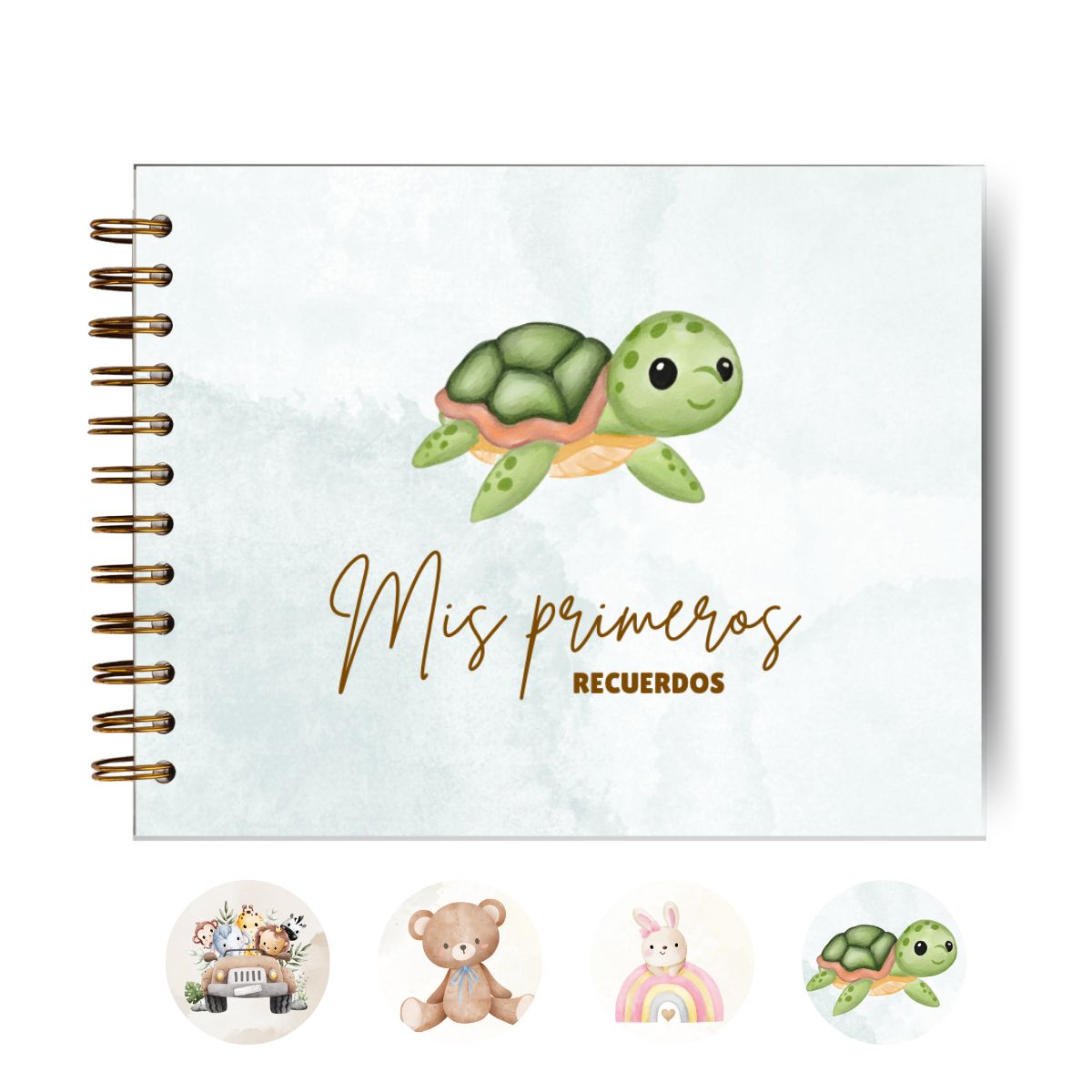 GENERICO - Álbum De Fotos Y Recuerdos Para Bebés -Tortuga