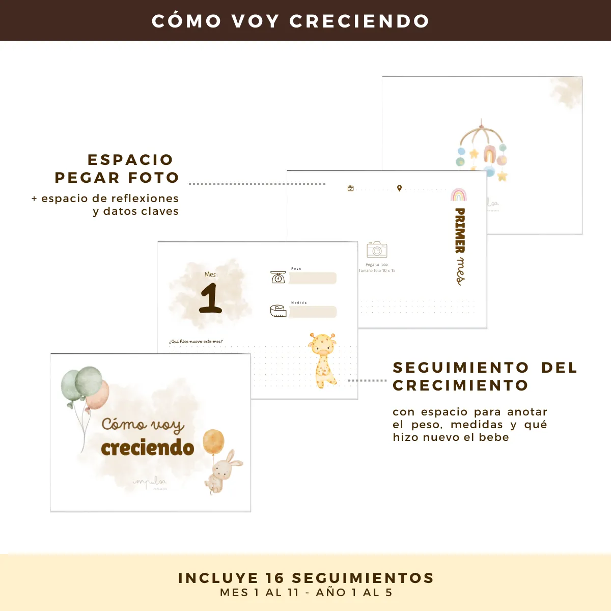 GENERICO - Álbum De Fotos Y Recuerdos Para Bebés -Tortuga