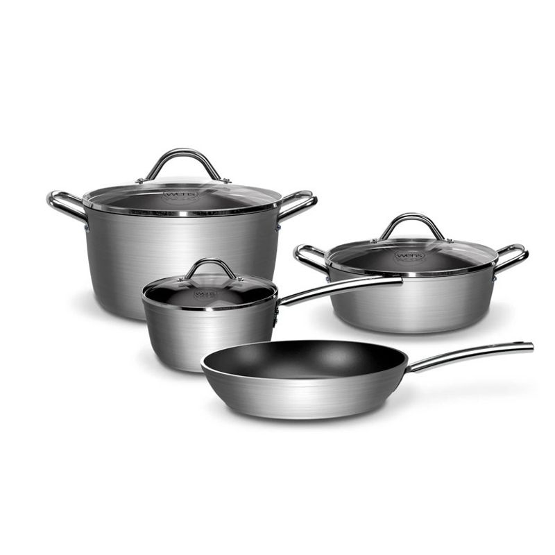 WENS - Batería de Cocina 7 Piezas  hard anodized