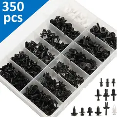 GENERICO - 350 Clips Broche Remache Retención Auto Lata Tapabarro