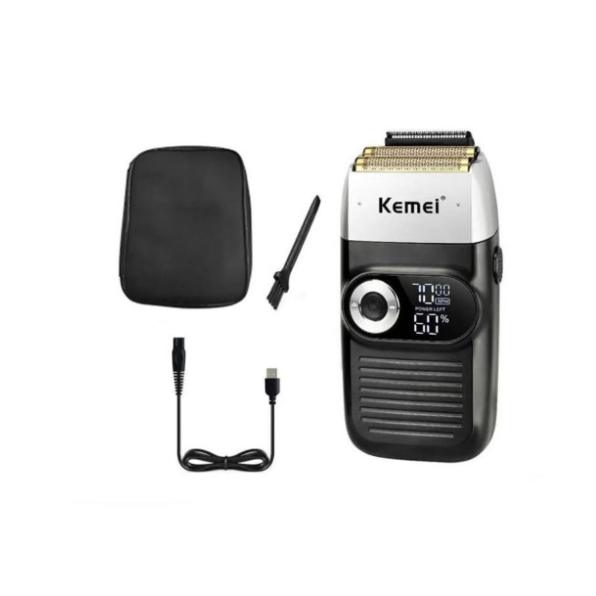 KEMEI - Máquina Afeitadora Kemei KM-2026 - Diseño Compacto Batería Recargable