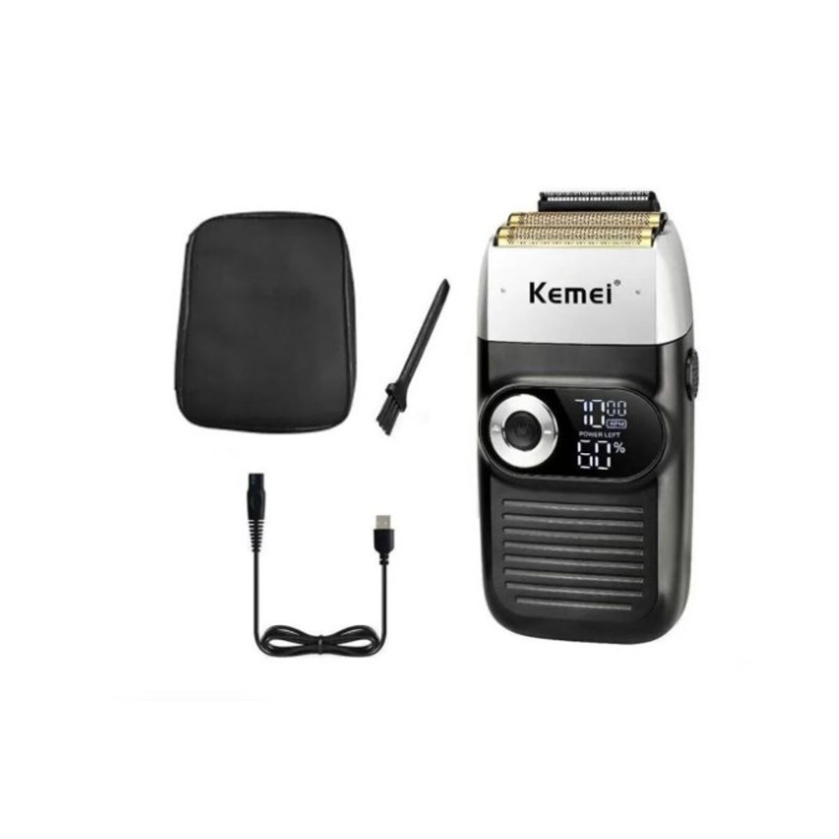 KEMEI - Máquina Afeitadora Kemei KM-2026 - Diseño Compacto Batería Recargable