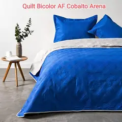 CANNON - Quilt de Verano AF King Bicolor Azul Cobalto