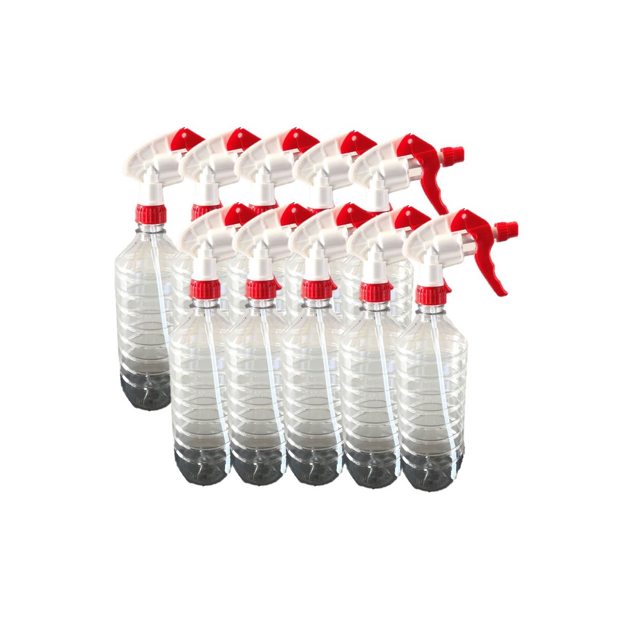 GENERICO - Gatillo Atomizador Con Botella De 1 L 10 Unidades