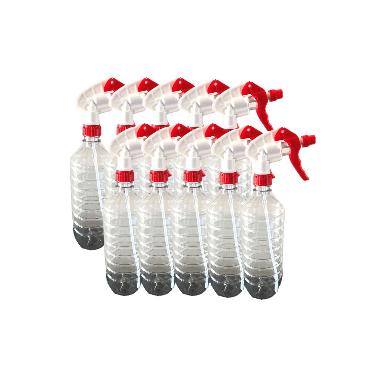 GENERICO - Gatillo Atomizador Con Botella De 1 L 10 Unidades