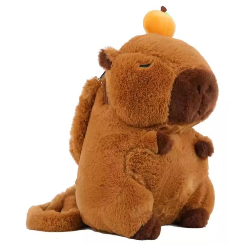 GENERICO - mochila peluche urbana capibara carpincho kawai 30cm
