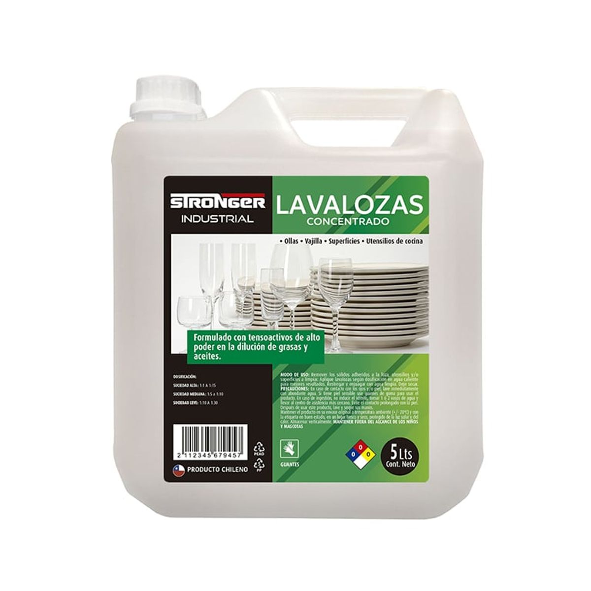 STRONG - Lavalozas industrial concentrado 5L Stronger