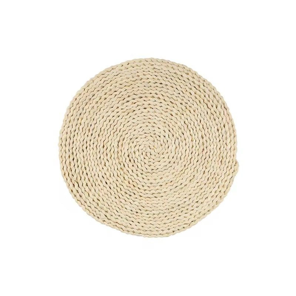GENERICO - Set 6 Individuales Mantel Fibra Natural Yute 34 Cm