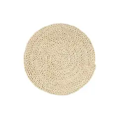 GENERICO - Set 6 Individuales Mantel Fibra Natural Yute 34 Cm