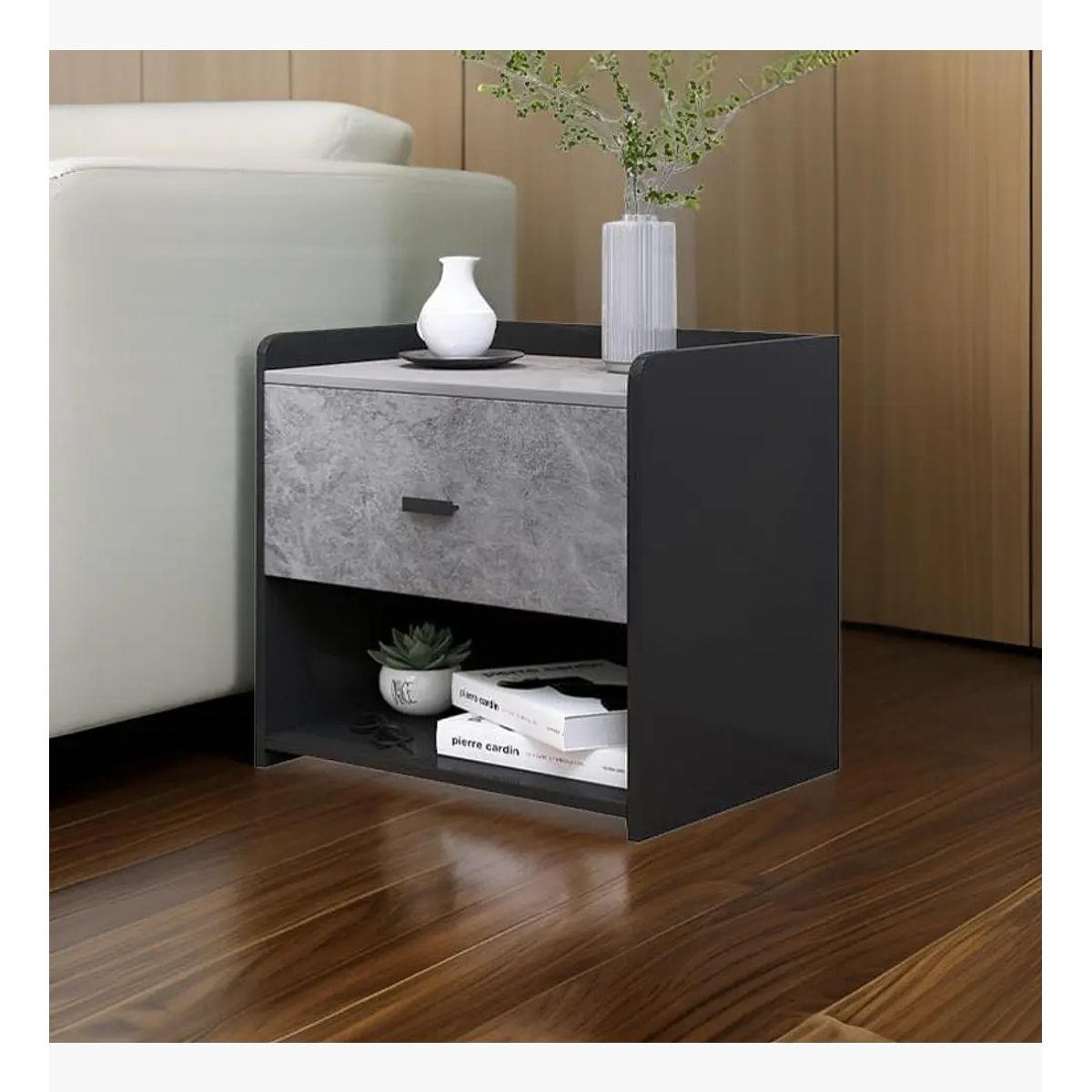 CORI CORI - Velador Marmol MDF Gris