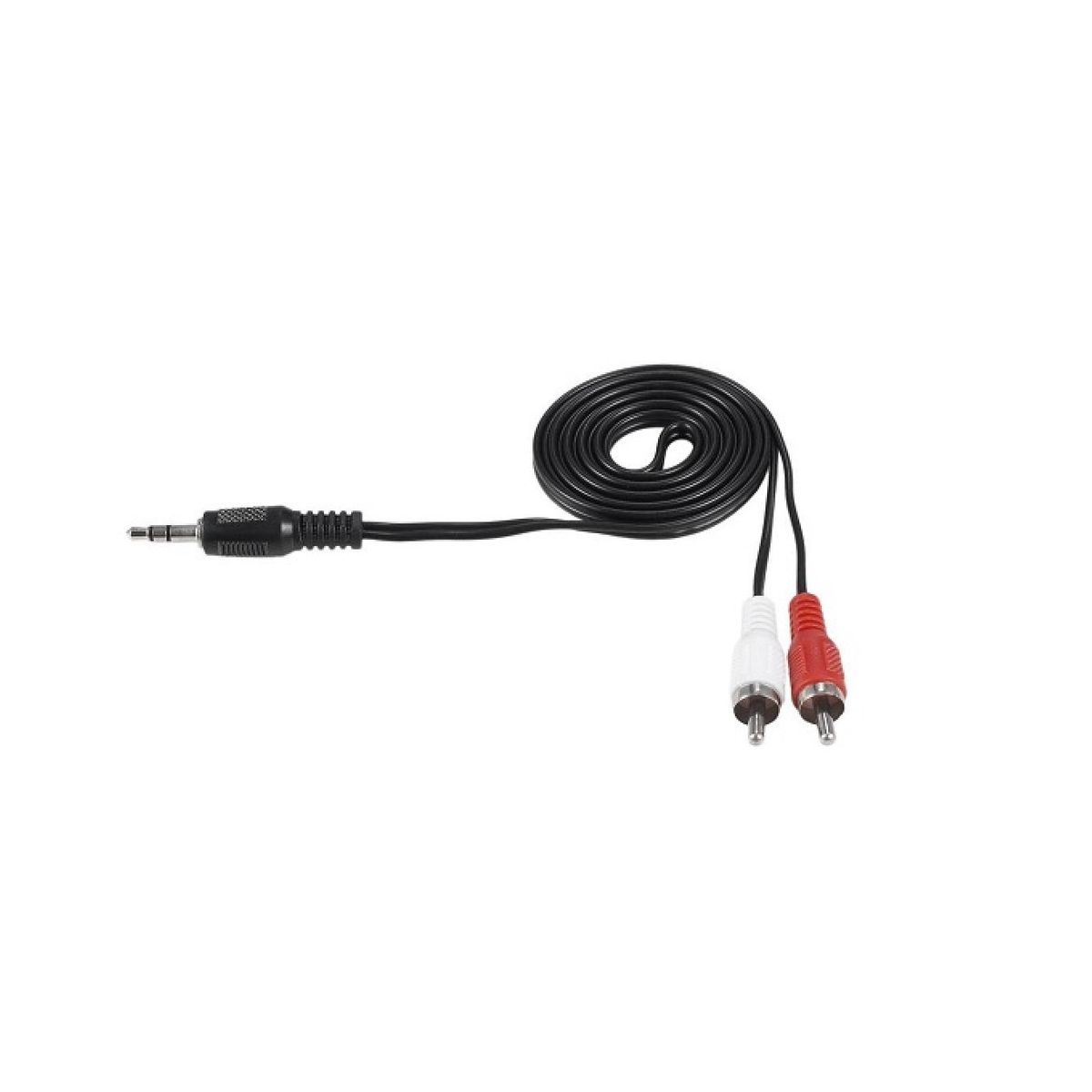 GENERICO - Cable Audio RCA a Jack 3.5 mm salida auxiliar. Aux. macho Plug 2 x 1