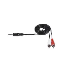 GENERICO - Cable Audio RCA a Jack 3.5 mm salida auxiliar. Aux. macho Plug 2 x 1
