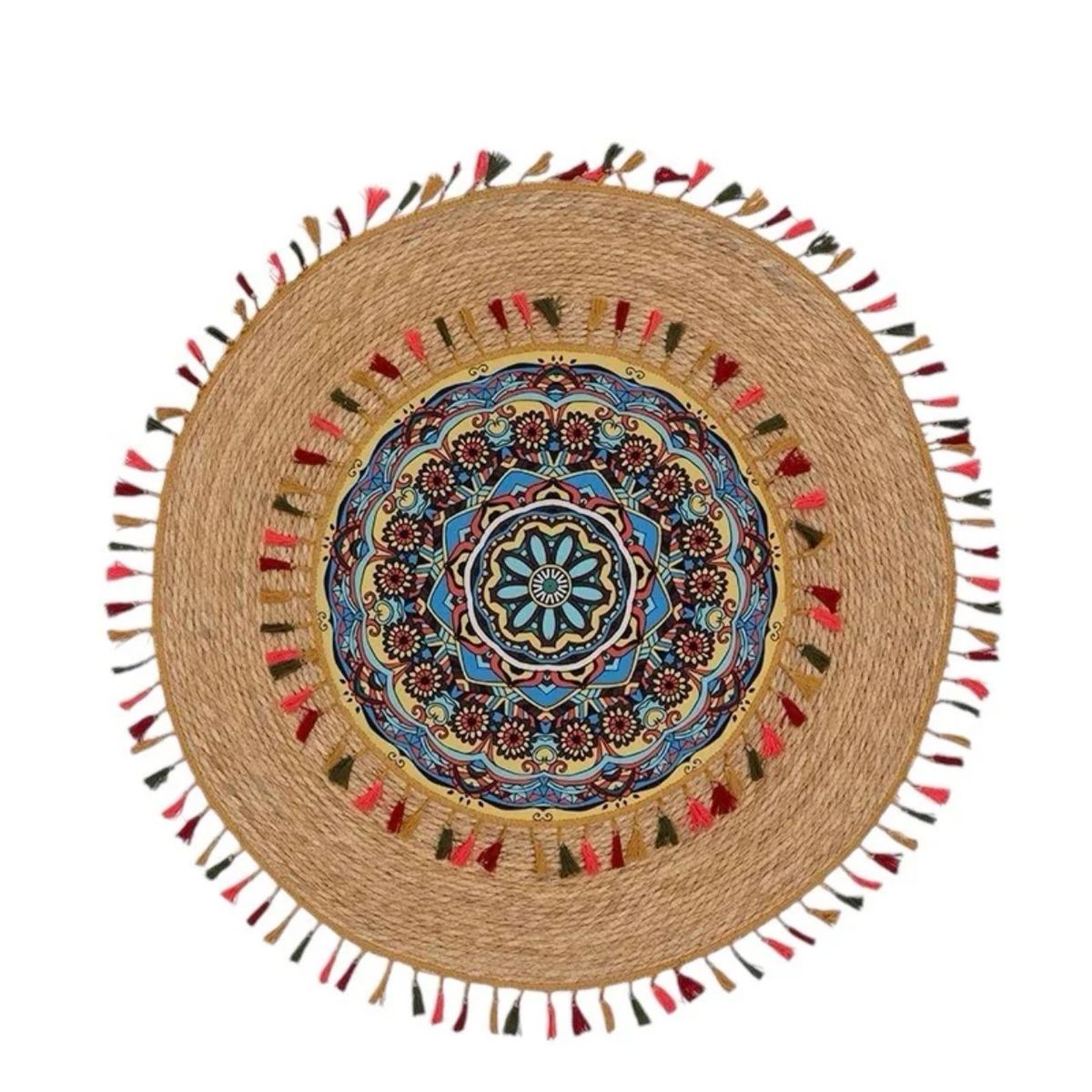 GENERICO - Alfombra Yute Redonda 120x120cm