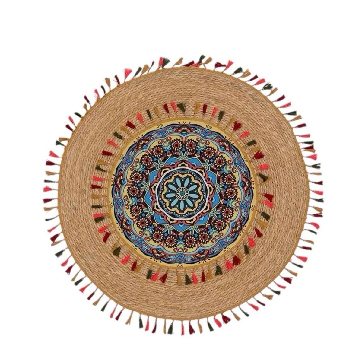 GENERICO - Alfombra Yute Redonda 120x120cm