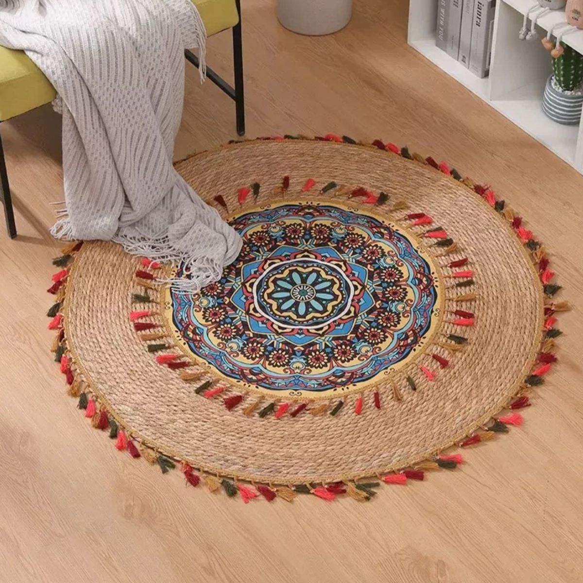 GENERICO - Alfombra Yute Redonda 120x120cm