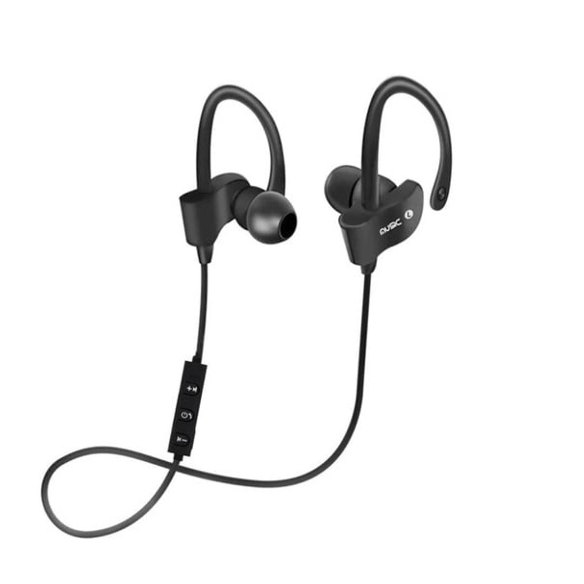 GENERICO - Audífonos Bluetooth Auriculares Inalambrico Gancho Recargable Gamer Manos Libres Y Cable Negros