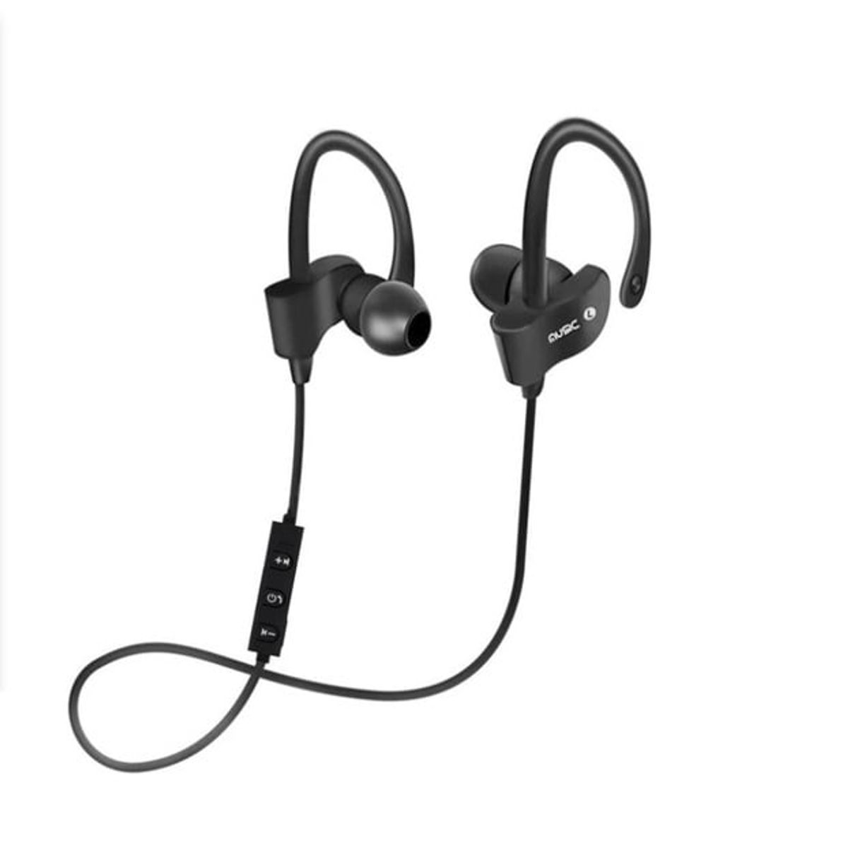 GENERICO - Audífonos Bluetooth Auriculares Inalambrico Gancho Recargable Gamer Manos Libres Y Cable Negros