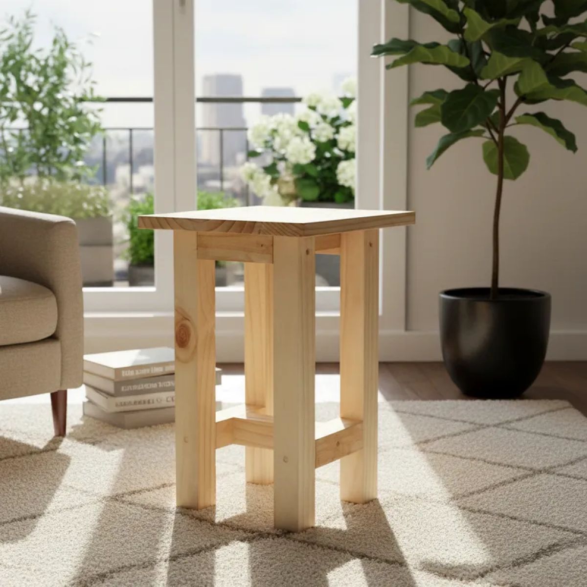 GENERICO - Piso Madera pequeño rustico 42 Cm