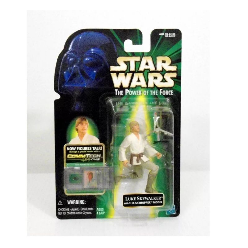 HASBRO - Figura Power of the Jedi Luke skywalker & T 16