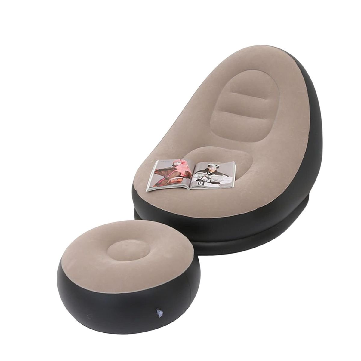 MOVI - SILLÓN INFLABLE MULTIFUNCIONAL CON REPOSAPIÉS