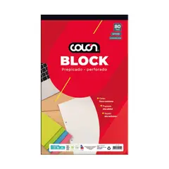 COLON - Block Prepicado Oficio Composicion 80 Hojas