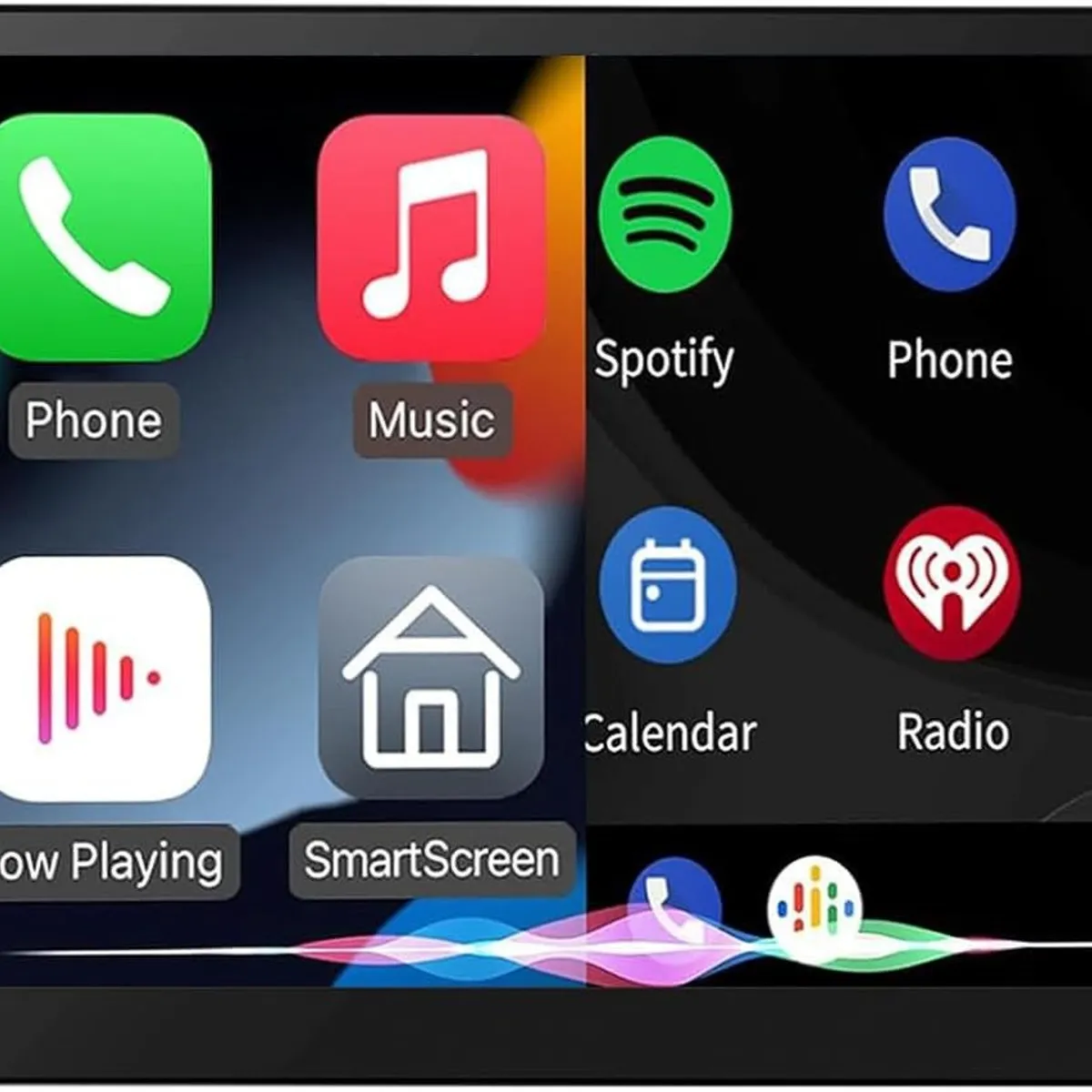 KUANGYE - Radio 9 Android Auto Apple Carplay Qled 4gb/64gb Inalámbrico
