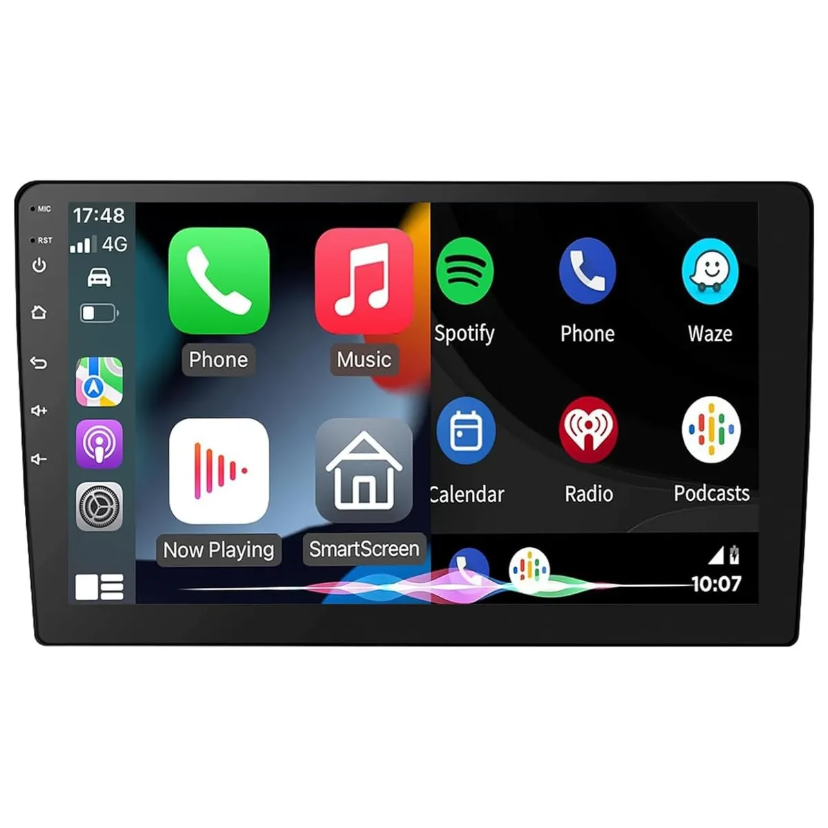 KUANGYE - Radio 9 Android Auto Apple Carplay Qled 4gb/64gb Inalámbrico