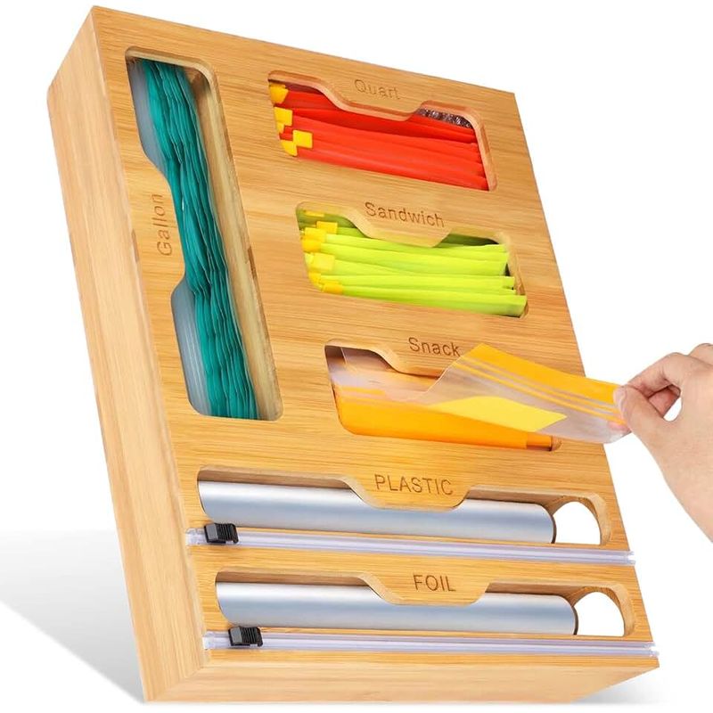 KUANGYE - Organizador De Papel De Aluminio Y Plástico 6 en 1