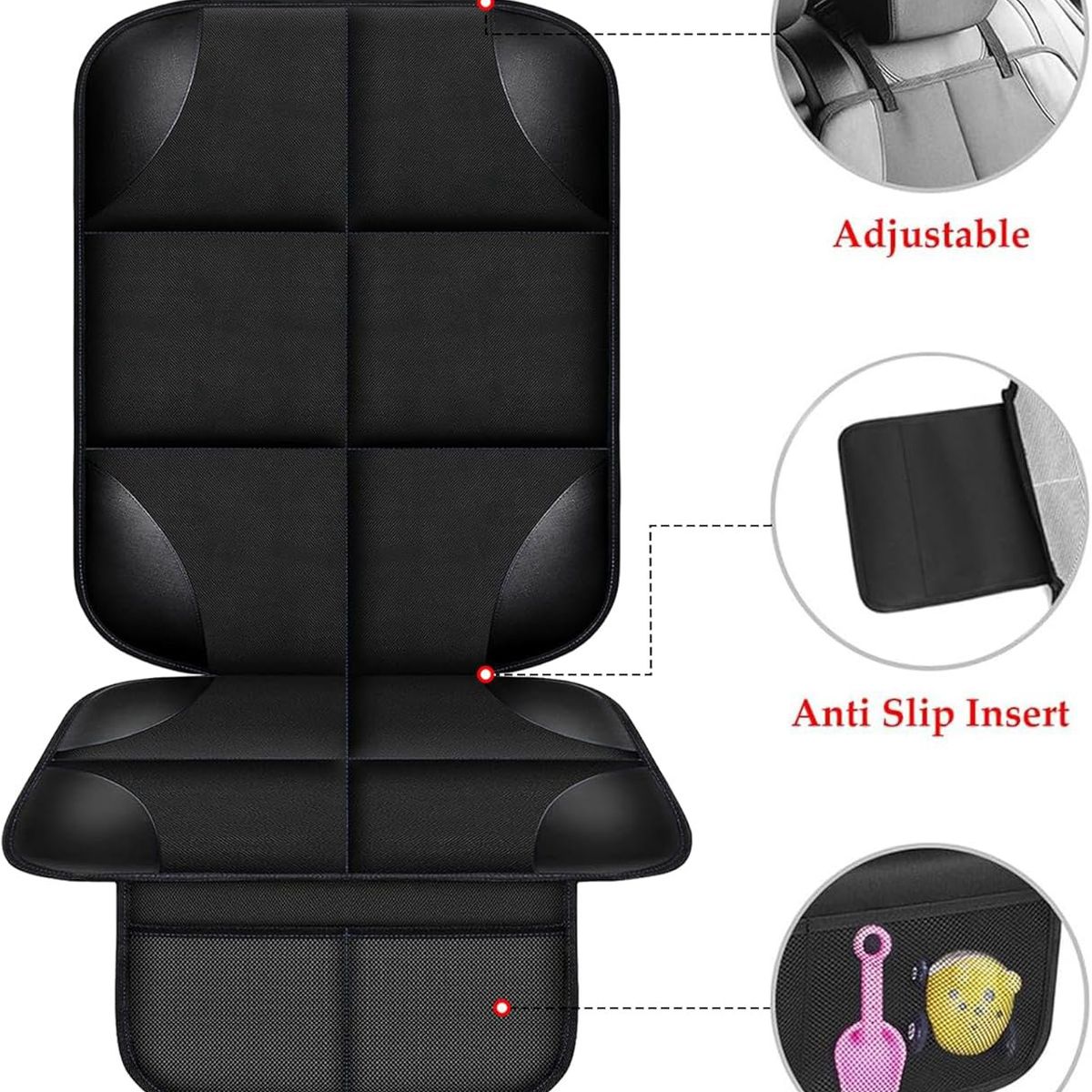 KUANGYE - Respaldo Funda Cubre Asiento Auto Suv Acolchado