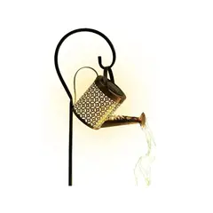 GENERICO - Regadera Solar Led Hadas Jardin Decorativa Acero