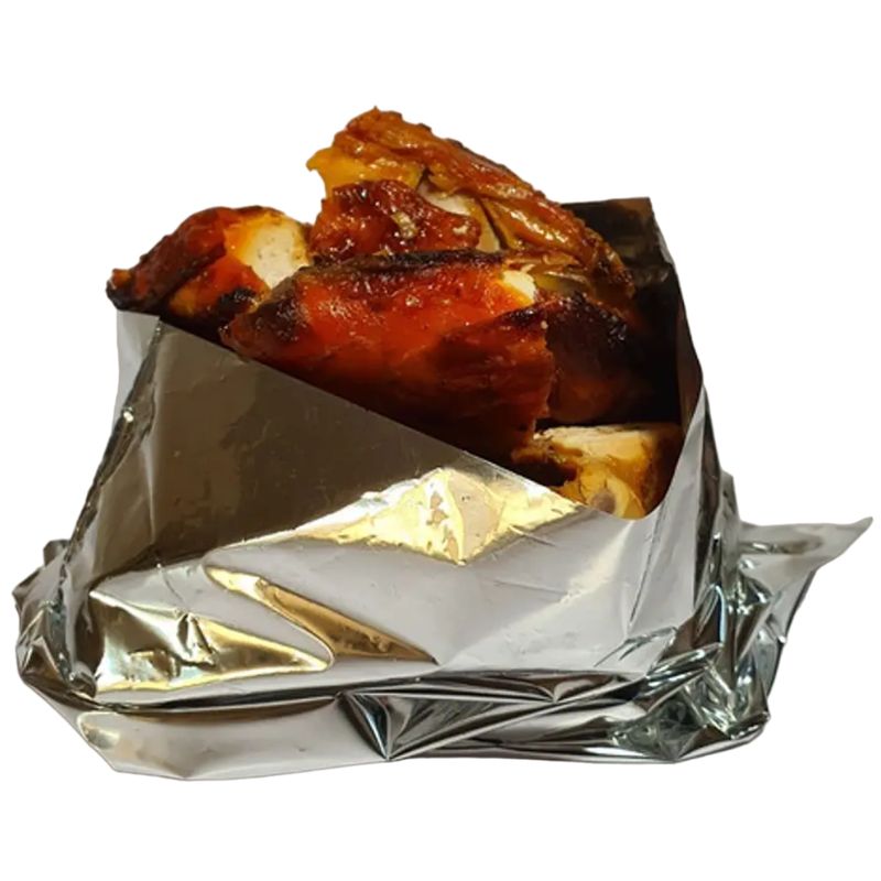 GENERICO - Bolsa de Aluminio para Medio Pollo Asado 25x32cm 100un