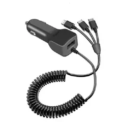 GENERICO - Cargador De Celular Auto Carga Rapida 1 USB 3.1 y 3 salidas