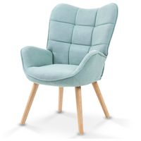 Sitial New Kas Acolchado Con Apoyabrazos Celeste