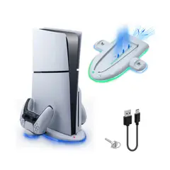 DOBE - Base Soporte Para Ps5 Slim Con Refrigeración Y Carga Touch
