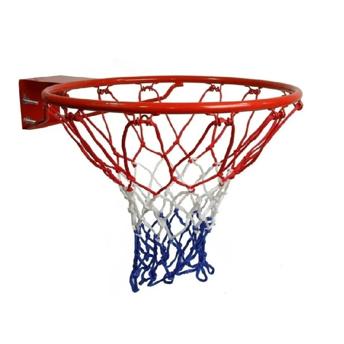 GENERICO - Aro Basketball Medida 45cm Fijo + Malla + Pernos Deporte