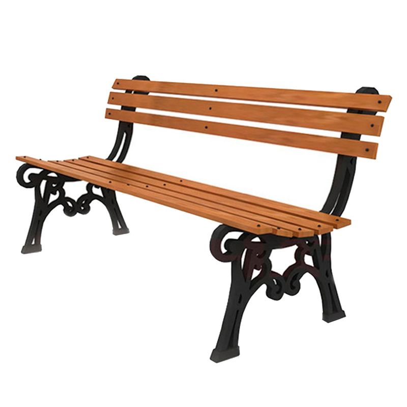 GENERICO - ESCAÑO TIPO VIENA PLAZA METAL MADERA