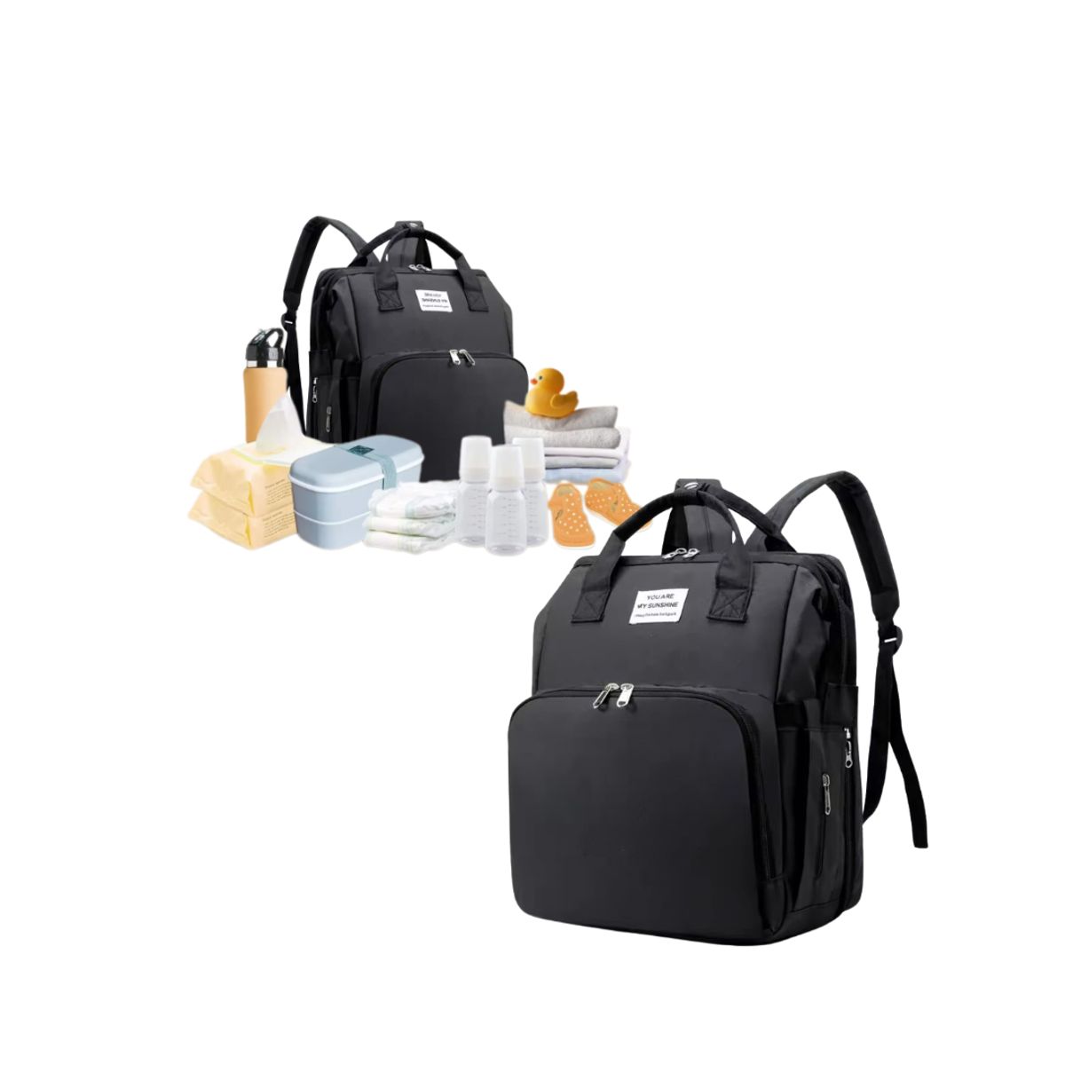 GENERICO - Bolsa Mochila Plegable Para Pañales Cama De Bebé