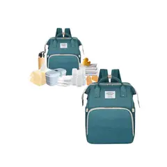GENERICO - Bolsa Mochila Plegable Para Pañales Cama De Bebé